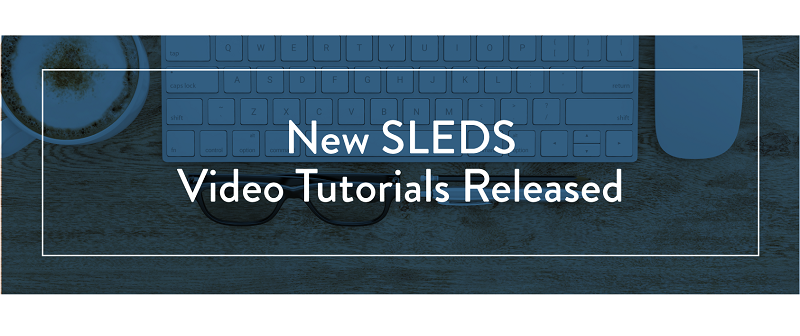 SLEDS' Latest Data upload and new Features